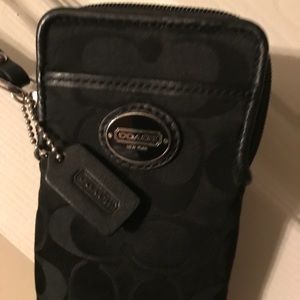 Coach wristlet- BLACK